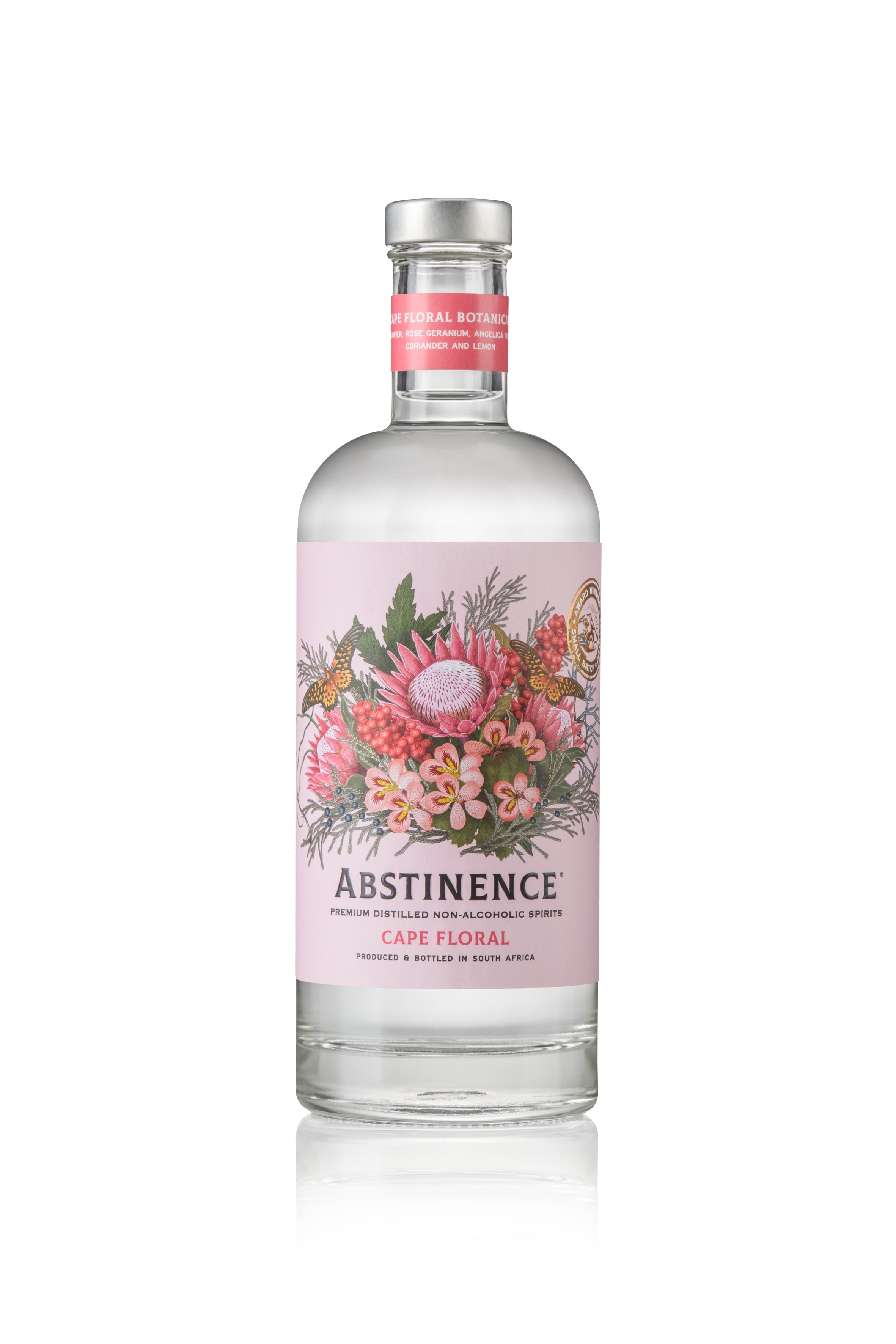 Abstinence Spirits Cape Floral - Award Winning Non Alcoholic Spirit for Zero Proof Drinks and Mocktails, Small Batch Distilled, Sugar-Free, Calorie-Free - 25.4 fl oz / 750ml