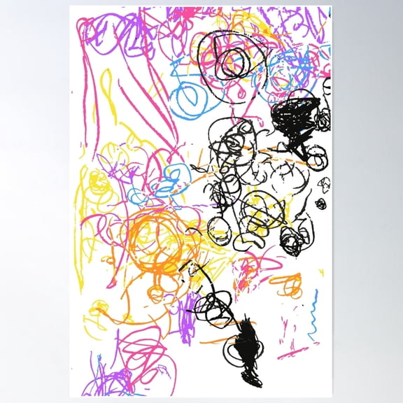 Abstract 1 By Abhimanyu Poster Wall Art, Modern Wall Decor For Living Room Bedroom, 12x18 UNFRAMED