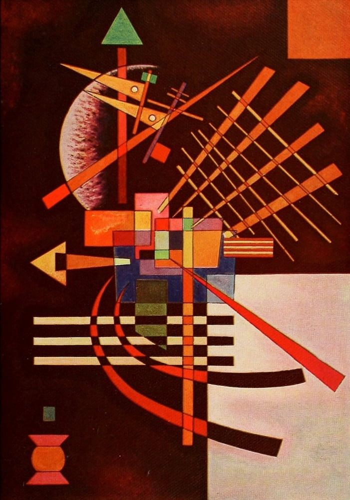 Abstract 1 Canvas Art - Wassily Kandinsky (18 x 24)