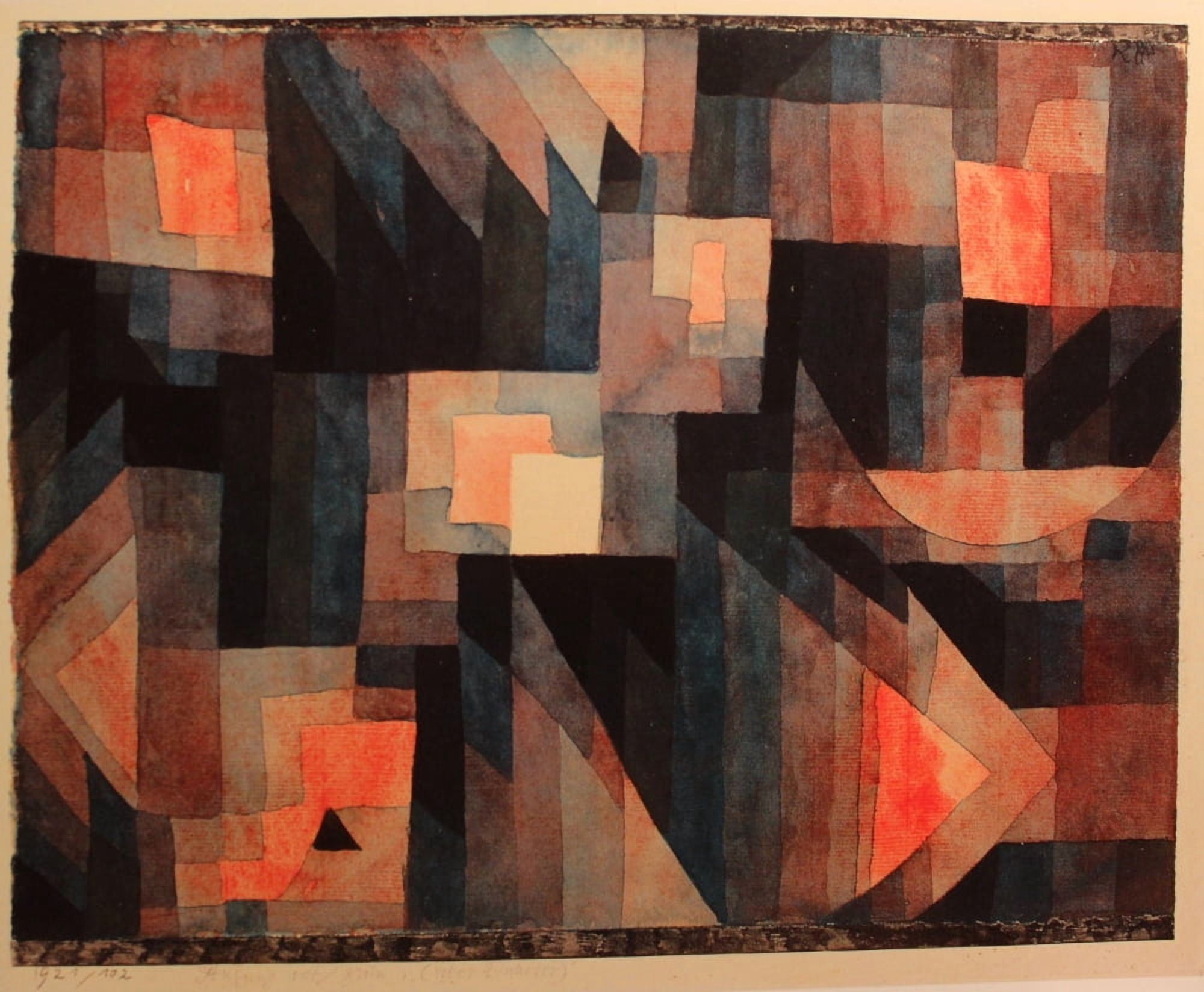 Abstract 1921 Canvas Art - Paul Klee (24 x 36)