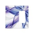 Abstract 2 Gang Wall Plate 1 Blank 1 Rocker Switch Plate Decorative