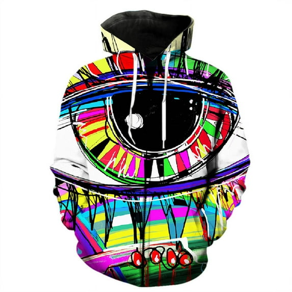 Abstract 3D Printed Art Graffiti Zipper Hoodie For Men Spring Hip Hop ...