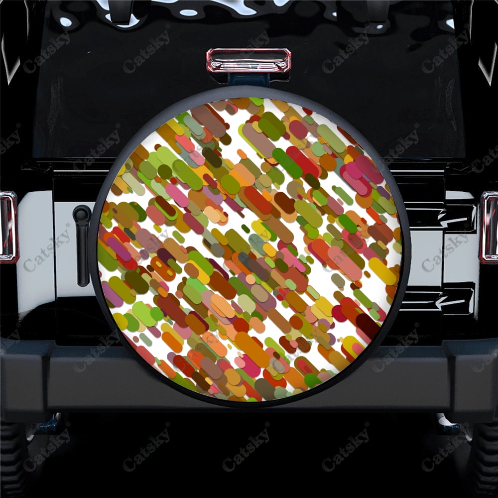 Funny Bigfoot Carrying A Tire Spare Tire Cover - Waterproof Polyester, Universal Fit For SUV, RV, Truck