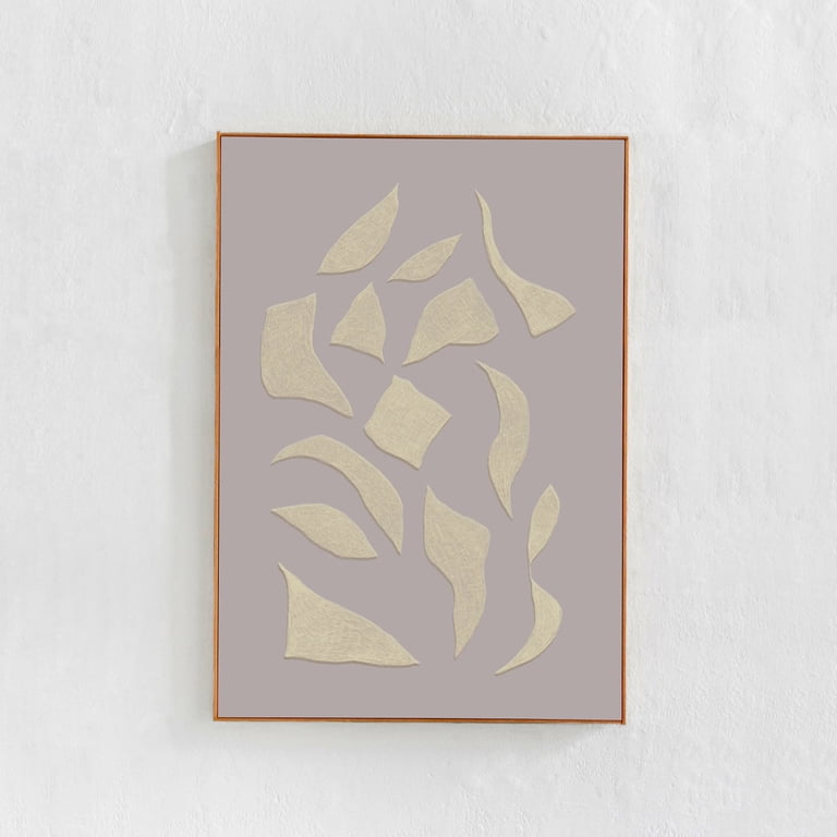 Abstract Able Neutral Contemporary Art For Beige Lilac Purple Poster ...