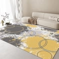 thumbnail image 1 of Abstract Aesthetic Art Design Area Rug, Simple Geometric Art Design Living Room Rugs, Easy Clean Reading Room Rug, Washable Non-Slip Dining Room Office Rugs 4 x 5ft, 1 of 6