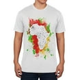 thumbnail image 1 of Abstract Africa Splatter Mens Soft T Shirt White MD, 1 of 1
