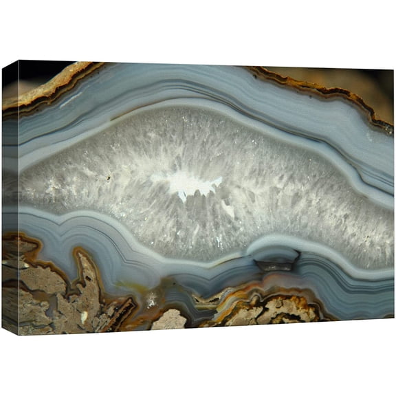 Abstract Agate Slice Pattern Gallery - Canvas Art Wall Art - 32"x48"