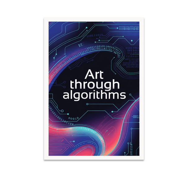 Abstract Algorithmic Art Poster - Tech Enthusiast - 13x19 Poster Print