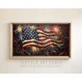 Abstract American Flag 4th July Screensaver Art Print Poster for Home ...