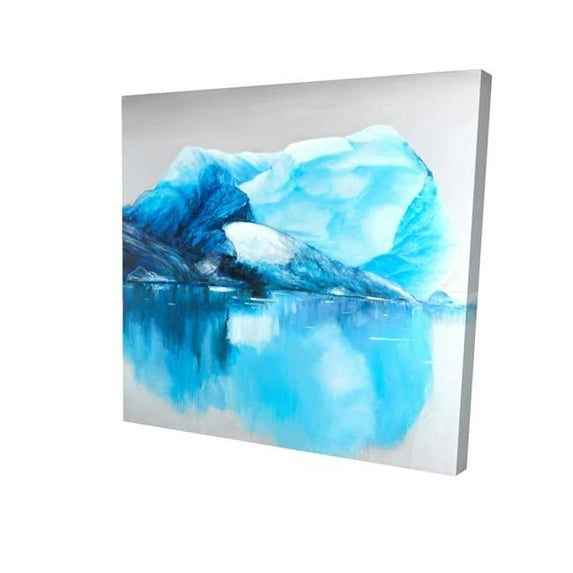 Begin Home Decor 2080-1616-LA90 16 x 16 in. Iceland Icebergs-Print on Canvas