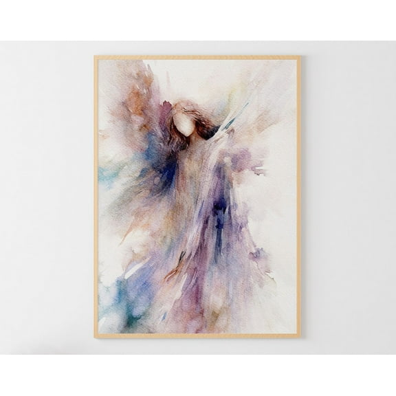 Abstract Angel Art Poster: Religious, Unframed Poster Size 16x24
