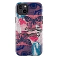 thumbnail image 1 of Abstract Animal Collage Phone Case, Mixed Media Art Protective Cover for iPhone 16 15 14 13 12 11 Pro Max Plus Mini, 1 of 6