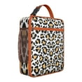 thumbnail image 1 of Abstract Animal Print Insulated Lunch Bag – Cute Leopard and Cheetah Pattern with Vintage Texture and Dynamic Glitter Details, Durable Waterproof Cooler Tote for Travel and Picnic, 1 of 5