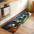 thumbnail image 1 of Abstract Animal Runner Rug for Hallway 2x6ft, Dog In The Room Play Poker Games Non Slip Floor Mat Washable Low-Profile Indoor Carpet for Living Room, Bedroom, Dining Room, 1 of 9