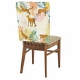 thumbnail image 1 of Abstract Animals Chair Covers Set of 1 Colorful Leopard Tropical Plants Leaf Modern Chair Back Covers Stretch Removable Washable Slipcovers Protector for Dining Room Kitchen Party Decor, 1 of 9