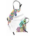 thumbnail image 1 of Abstract Apron Circle and Square Rectangle Figures in Different Colors Stylish Artistic Image, Unisex Kitchen Bib Apron with Adjustable Neck for Cooking Baking Gardening, Multicolor, by Ambesonne, 1 of 3