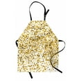 thumbnail image 1 of Abstract Apron Party Celebration Themed Confetti Like Squares Abstract Ombre Image, Unisex Kitchen Bib Apron with Adjustable Neck for Cooking Baking Gardening, Caramel Yellow and White, by Ambesonne, 1 of 3