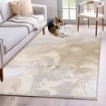thumbnail image 1 of Abstract Art Area Rugs 4x6 ft Beige Grey Gradient Oil Painting Texture Modern Washable Rug Non Slip Indoor Carpet Absorbent Floor Mat for Living Room Bedroom Dining Room, 1 of 9