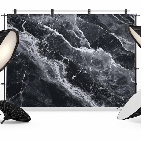 Abstract Art Backdrop for Photography, Dark Gray Marble Texture Modern Simple Photo Backdrop Portrait Background Party Banner Photo Backgrounds for Studio Booth Props, 7x5ft