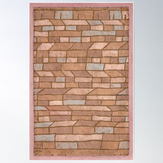 Abstract Art Barracks Settlement (Barracks Settlement) (1932) Painting By Paul Klee Poster Wall Art, Modern Wall Decor For Living Room Bedroom, 12x18 UNFRAMED