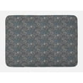 thumbnail image 1 of Abstract Art Bath Mat, Geometric Shapes Forming Spiral Hexagon Contours Along Triangles Modern, Plush Bathroom Decor Mat with Non Slip Backing, 29.5" X 17.5", Slate Blue Grey, by Ambesonne, 1 of 2