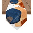 Abstract Art Brown Modern Home Kitchen Dining Tablecloths Wedding Party