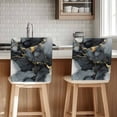thumbnail image 1 of Abstract Art Chair Covers Set of 4 Gold Grey Gradient Marble Texture Chair Back Covers Stretch Removable Washable Chairs Slipcovers Chair Protector for Dining Room Kitchen Party Decor, 1 of 5