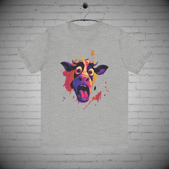 Abstract Art Cow tshirt, Modern animal tee, Farm fashion, Cow lovers Gift