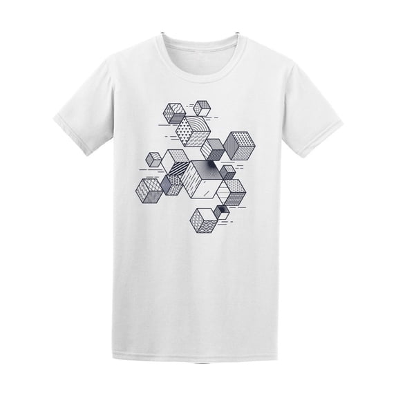 Abstract Art Cubes Tee Men's -Image by Shutterstock