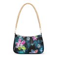 thumbnail image 1 of Abstract Art Dragonfly Flower Womens Chain Shoulder Bag Tote Handbag Clutch Hobo Purse with Zipper for Travel Casual, 1 of 7