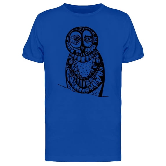 Abstract Art Eerie Owl Tee Men's -Image by Shutterstock
