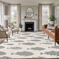thumbnail image 1 of Abstract Art Fish Grey Area Rugs 5'x8', Washable Small Throw Rugs for Classroom Bedroom, Coastal Ocean Summer Linen Texture Indoor Outdoor Rug Non-Slip Low Pile Carpet Runner Reversible Floor Mats, 1 of 8