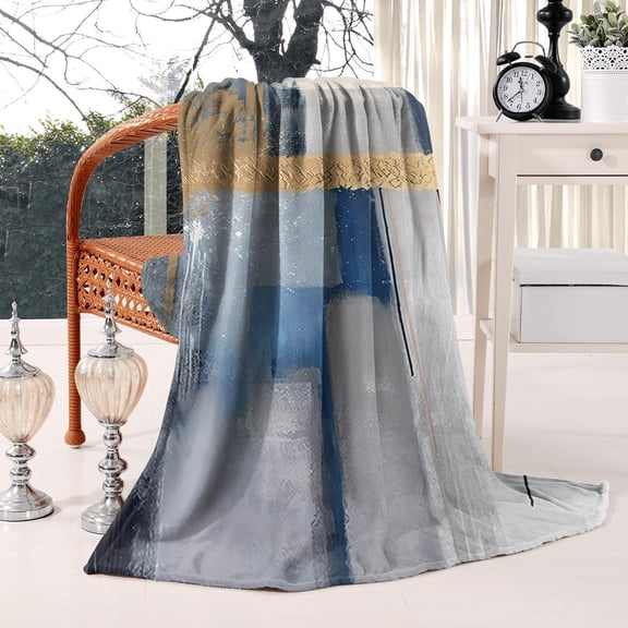 Abstract Art Flannel Blanket Throw Blanket Funny Plush Bed Throw Blanket for Baby Kids Toddler Women Friends Soft and Lightweight Blanket for Sofa Couch Bed 50x60in