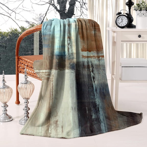 Abstract Art Flannel Blanket Throw Blanket Funny Plush Bed Throw Blanket for Baby Kids Toddler Women Friends Soft and Lightweight Blanket for Sofa Couch Bed 50x60in