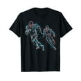 thumbnail image 1 of Abstract Art Football Player Running Vintage Mystery Men Women T-Shirt, 1 of 5