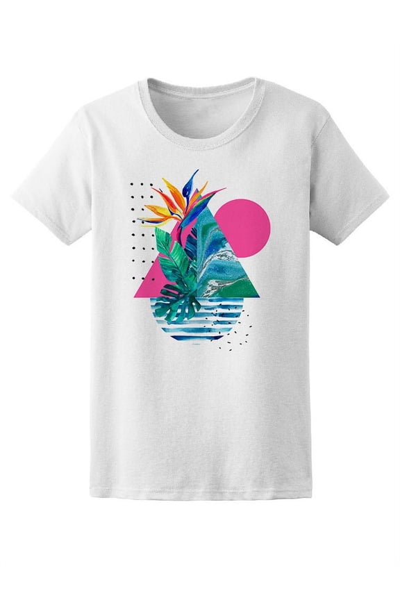 Abstract Art Geometric Exotic T-Shirt Women -Image by Shutterstock, Female XX-Large