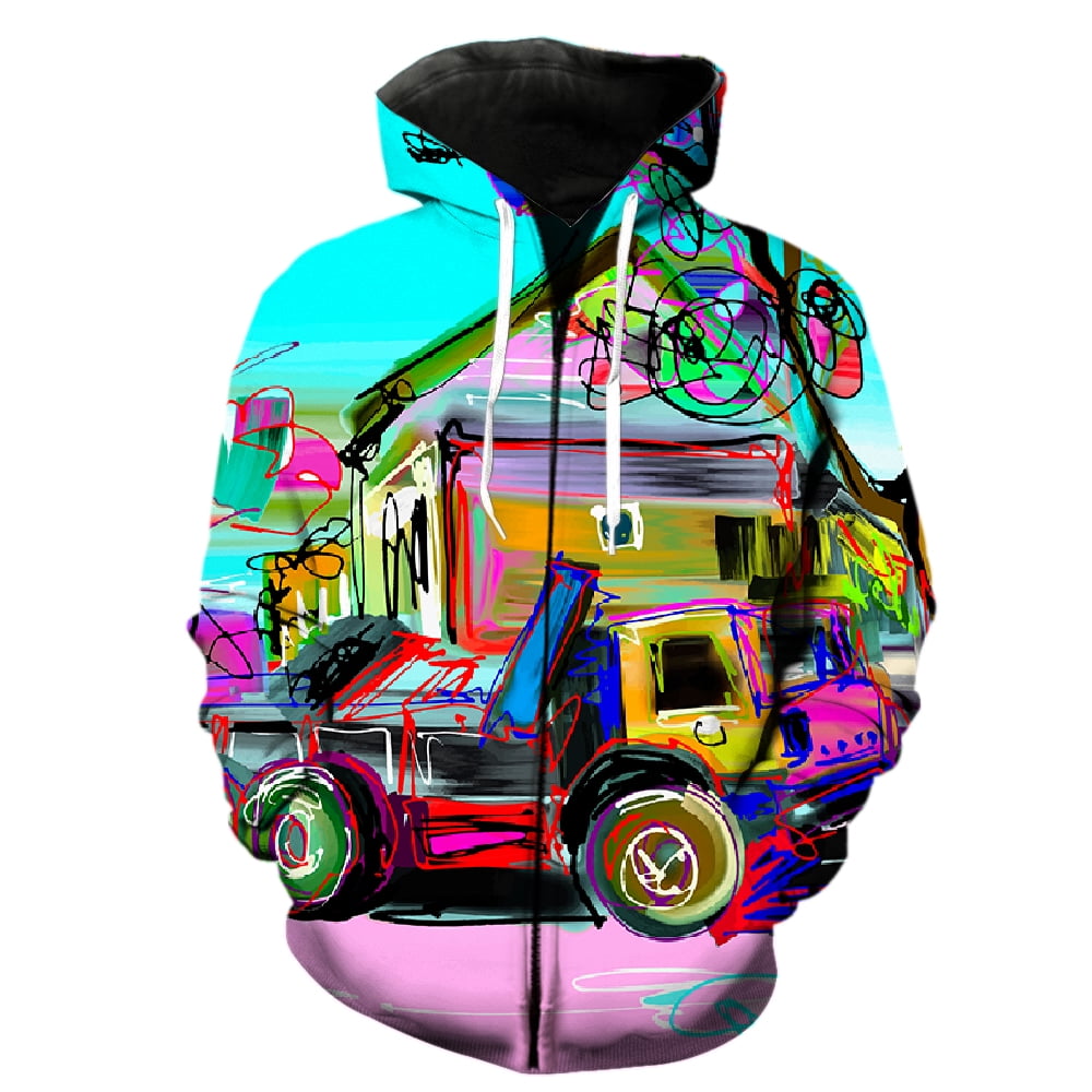 Abstract Graffiti Hiphop Lip Men's Hoodie main image 1