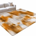 Abstract Art Gray Orange 3x5ft Non Slip Area Rug Gradient Retro Modern ...