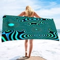 Abstract Art Grid Microfiber Natural Beach Towel Sand Free Beach Towels