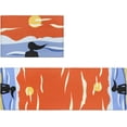 thumbnail image 1 of Abstract Art Kitchen Rugs Set of 2 Anti Fatigue Mats for Kitchen Floor Cushioned Kitchen Rugs and Mats Non Slip Kitchen Runner Comfort Standing Mat, Woman Seaside Sunset Landscape, 1 of 6
