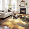 thumbnail image 1 of Abstract Art Large Area Rugs 8x10 ft Headphone Dinosaur Funny Animal Farmhouse Washable Rug Non Slip Indoor Carpet Absorbent Floor Mat for Living Room Bedroom Dining Room, 1 of 9