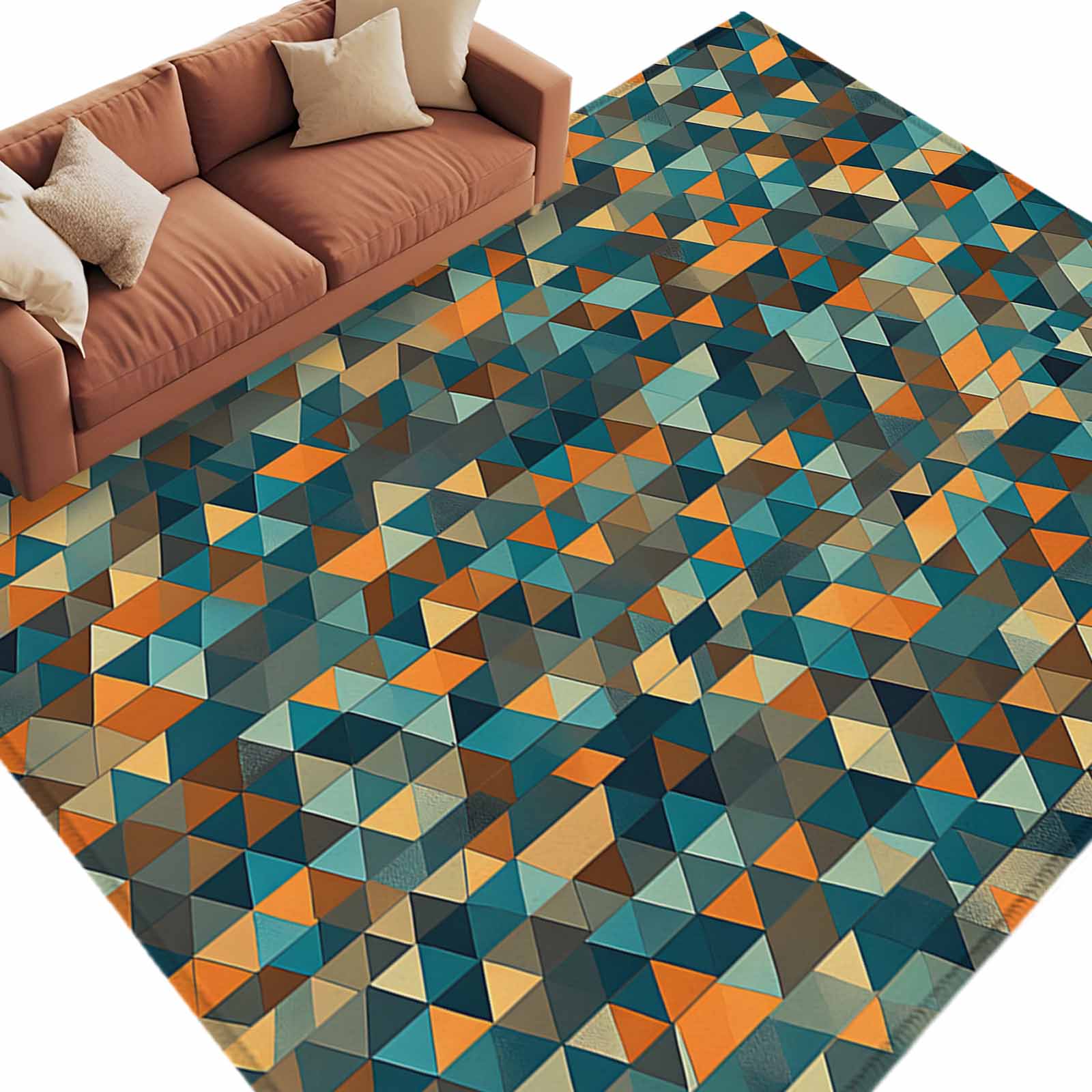 Large Area Textured Rug Abstract Art Large Area Rugs for Bedroom Living Room, Soft Non Slip ...