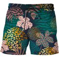 Abstract Art Leaves Short Pants Men Women 3D Printed Swimsuit Swim