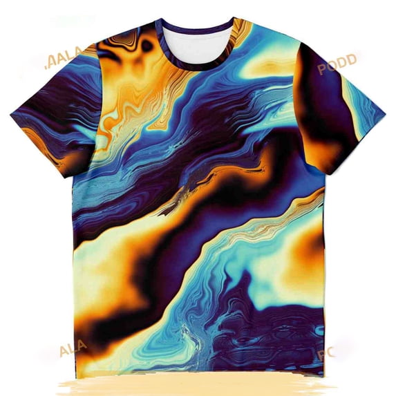 Abstract Art Marble Pattern Mosaic Psychedelic 3D Shirt - Walmart.com