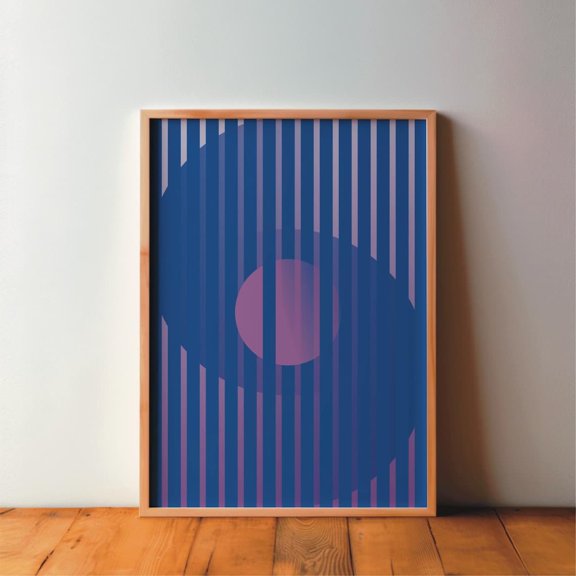 Abstract Art, Minimalist Illustration #11 – Poster, Picture, Mid Century, Art Deco, Retro, Modern Art Print, Art Prints A4 Wall Art, Modern Wall Decor, 12x18 UNFRAMED