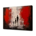 thumbnail image 1 of Abstract Art Modern Decorative Painting Back Of A Family Of Three Framed Canvas Poster Bedroom Decor Sports Landscape Office Room Decor Gift,Frame-style,24x36inch(60x90cm), 1 of 8
