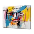 thumbnail image 1 of Abstract Art Modern Decorative Painting Close-up Of Face Framed Canvas Poster Bedroom Decor Sports Landscape Office Room Decor Gift,Frame-style,24x36inch(60x90cm), 1 of 8