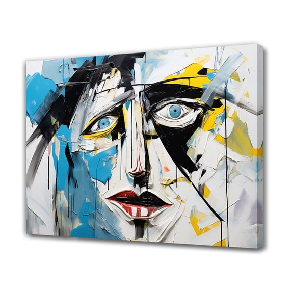 Abstract Art Modern Decorative Painting Face Framed Canvas Poster Bedroom Decor Sports Landscape Office Room Decor Gift,Frame-style,08x12inch(20x30cm)