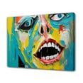 thumbnail image 1 of Abstract Art Modern Decorative Painting Face Framed Canvas Poster Bedroom Decor Sports Landscape Office Room Decor Gift,Frame-style,24x36inch(60x90cm), 1 of 8
