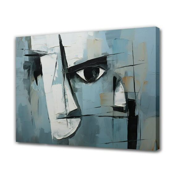Abstract Art Modern Decorative Painting Face Framed Canvas Poster Bedroom Decor Sports Landscape Office Room Decor Gift,Frame-style,28×41inch (70×105cm)